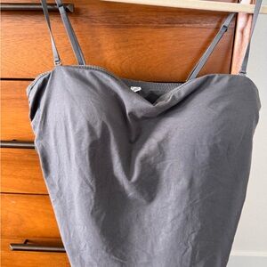 Uniqlo Padded Cropped Spaghetti Strap Top